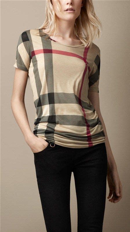 burberry women's t-shirts|burberry plaid shirt women's.